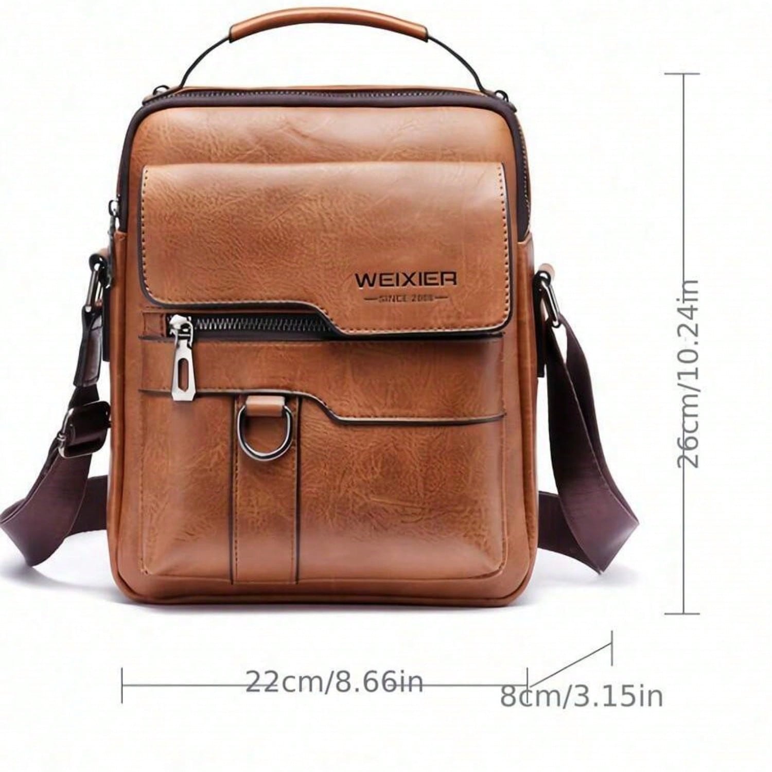 Vintage Vertical Shoulder Bag For Men, Business Casual Shoulder Crossbody Bag Old Money Streetwear Valentine'S Day Phone Bag ,City Bag,Y2k,Fathers Day Gifts - Image 6