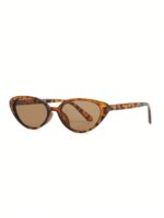 1 Pair Unisex Leopard Print Cat Eye , Bohemian Style Fashion Glasses, Suitable For Vacation, Travel, Beach, Elegant Design - Image 3