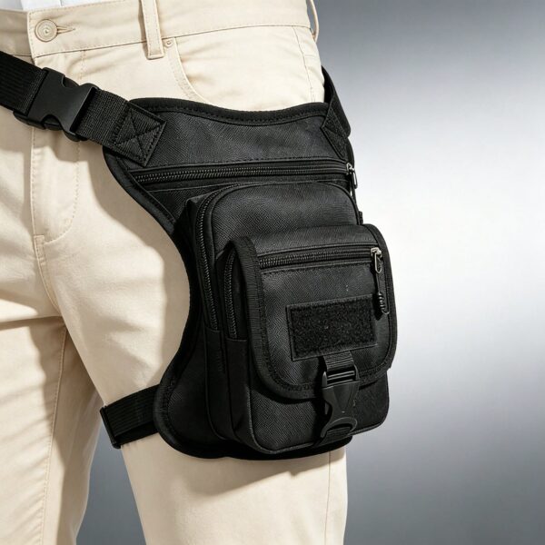 Motorcycle Riding Leg Bag, Construction Work Tactical Multi-Function Waist Bag, Men's Large Capacity Casual Sports Camouflage Backpack, Outdoor Waist Bag, Sports Waist Bag, Men's Outdoor Waist Bag, Large Waist Bag, Suitable For Daily Riding, Camping, Hiking, Hunting, Fishing