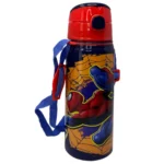 Back to School 600ml Kids Aluminium Flask Push Button Water Bottle for School - Image 5