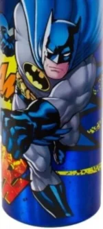 BATMAN CHILDREN KIDS ALUMINIUM DRINK BOTTLE JUICE WATER TRAVEL FLASK SCHOOL - Image 3