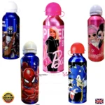 KIDS DRINK BOTTLE ALUMINIUM SCHOOL WATER BOTTLE AVENGERS BATMAN SPIDERMAN 500ML - Image 2