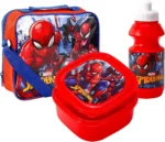 Spiderman 3Pc Lunch Bag Set With Sandwich Box Drinks Bottle Back To School Set