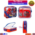 Spiderman 3Pc Lunch Bag Set With Sandwich Box Drinks Bottle Back To School Set - Image 5