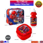 Spiderman 3Pc Lunch Bag Set With Sandwich Box Drinks Bottle Back To School Set - Image 6