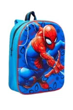 BOYS DELUXE 3D SPIDERMAN BACKPACK KIDS SCHOOL LUNCH TRAVEL BAG RUCKSACK