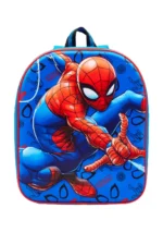 BOYS DELUXE 3D SPIDERMAN BACKPACK KIDS SCHOOL LUNCH TRAVEL BAG RUCKSACK - Image 2