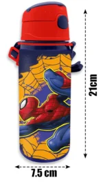 Back to School 600ml Kids Aluminium Flask Push Button Water Bottle for School - Image 7