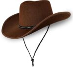 Cowboy Hats Pack of 2 with Bandanas – Unisex Western Fancy Dress Costume Set - Image 4