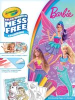 CRAYOLA Barbie Color Wonder Mess-Free Colouring Set – 18 Pages & 5 Markers