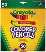 CRAYOLA Wooden Coloured Pencils – 50 Count, Assorted Colours, Pre-Sharpened Art Pencils - Image 4