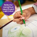 CRAYOLA Wooden Coloured Pencils – 50 Count, Assorted Colours, Pre-Sharpened Art Pencils - Image 2