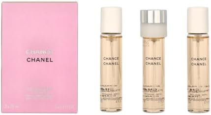 B000GPWB7E-0-1786115747689 Chanel Chance Eau de Toilette Twist & Spray 3 x 20ml – Women's Floral Fragrance - Image 1