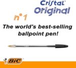 BIC Cristal Original Ballpoint Pens Pack of 50 – Black Medium Point Pens - Image 6