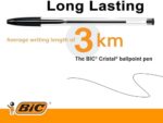 BIC Cristal Original Ballpoint Pens Pack of 50 – Black Medium Point Pens - Image 5