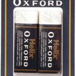 Helix Oxford Sleeved Erasers Pack of 2 – Premium PVC-Free School Rubber Erasers