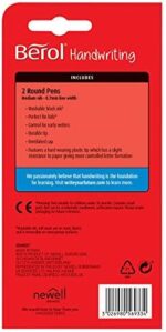 Berol Handwriting Pens Pack of 2 – Washable Black Ink School Pens - Image 6