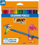 BIC Kids Tropicolors Colouring Pencils Pack of 24 – Vibrant Colour Pencils for Drawing