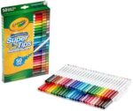 CRAYOLA Super Tips Washable Markers – 50 Count Assorted Colours - Image 2