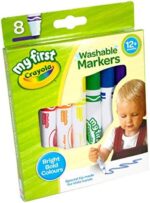 CRAYOLA MyFirst Washable Markers – Assorted Colours, Pack of 8, Easy-Grip Markers for Toddlers - Image 4