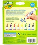 CRAYOLA MyFirst Washable Markers – Assorted Colours, Pack of 8, Easy-Grip Markers for Toddlers - Image 3