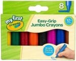 CRAYOLA MyFirst Jumbo Crayons – Assorted Colours, 8 Count, Easy-Grip Crayons for Toddlers - Image 2