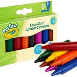 CRAYOLA MyFirst Jumbo Crayons – Assorted Colours, 8 Count, Easy-Grip Crayons for Toddlers
