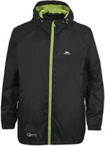 Trespass Kids Packaway Waterproof Jacket – Lightweight Hooded Raincoat, Black, Boys - Image 3