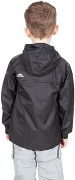 Trespass Kids Packaway Waterproof Jacket – Lightweight Hooded Raincoat, Black, Boys - Image 5