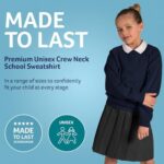 Trutex Kids School Sweatshirt – Cotton-Rich Crew Neck, Standard Fit, Black - Image 4