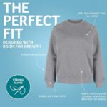 Trutex Kids School Sweatshirt – Cotton-Rich Crew Neck, Standard Fit, Black - Image 5