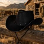Black Cowboy Hat for Men & Women – Western Fancy Dress Festival Hat - Image 5