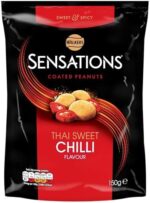 Walkers Sensations Thai Sweet Chilli Coated Peanuts – 150g, Sweet & Spicy Sharing Snack