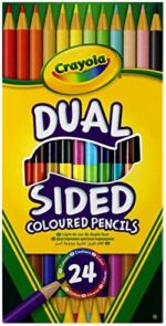 CRAYOLA Dual-Sided Coloured Pencils – 12 Count, 24 Colours for Kids