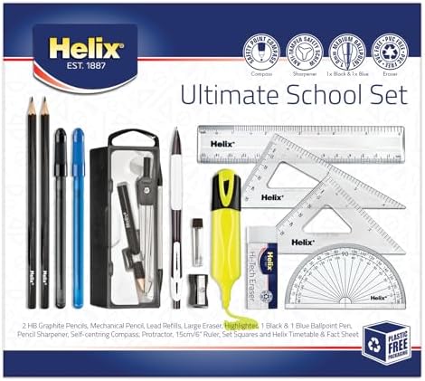 B01E6Y9CN6-0-1785929696095 Helix Ultimate School Stationery Set – Complete Back to School Essentials Kit - Image 1