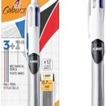 BIC 4 Colours Multicolour Pen & Mechanical Pencil Combo – Refillable HB Lead