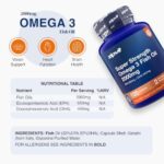Omega 3 Fish Oil 2000mg, EPA 660mg & DHA 440mg, 120 Softgel Capsules - Image 5