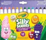CRAYOLA Silly Scents Broadline Washable Markers –  12 Count, Scented Markers for Kids