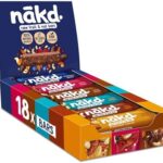 Nakd Raw Fruit & Nut Bars Variety Pack – 18 Bars, 630g, 100% Natural, Vegan & Gluten Free
