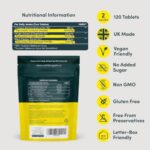 Turmeric Tablets 2000mg with Curcumin, Black Pepper & Ginger, 120 Vegan Tablets - Image 6