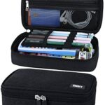 Chelory Large Capacity Pencil Case – Double Layer School Pencil Pouch with Organised Storage, Black