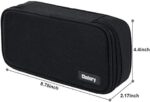 Chelory Large Capacity Pencil Case – Double Layer School Pencil Pouch with Organised Storage, Black - Image 4