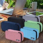 Chelory Large Capacity Pencil Case – Double Layer School Pencil Pouch with Organised Storage, Black - Image 3