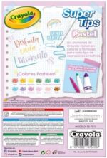 CRAYOLA Super Tips Pastel Washable Markers – 12 Count Assorted Colours - Image 2