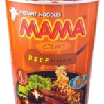 MAMA Instant Cup Noodles – Beef Flavour, 70g, Quick & Convenient Instant Noodle Cup