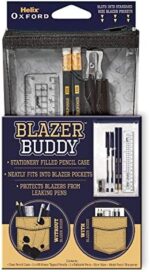 Helix Oxford Blazer Buddy Essential Stationery Set with Compact Pencil Case