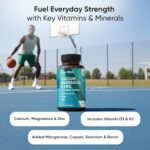 Calcium Magnesium Zinc & Vitamin D Tablets, Vegan Mineral Supplement with Vitamin K2, 400 Tablets - Image 5