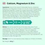Calcium Magnesium Zinc & Vitamin D Tablets, Vegan Mineral Supplement with Vitamin K2, 400 Tablets - Image 3
