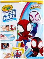 CRAYOLA Spiderman Color Wonder Mess-Free Colouring Set – 18 Pages & 5 Markers
