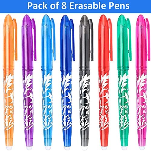 B0B526581B-4-1785859268464 Erasable Gel Pens Pack of 8 – Blue Ink Eraser Pens for School & Office - Image 1